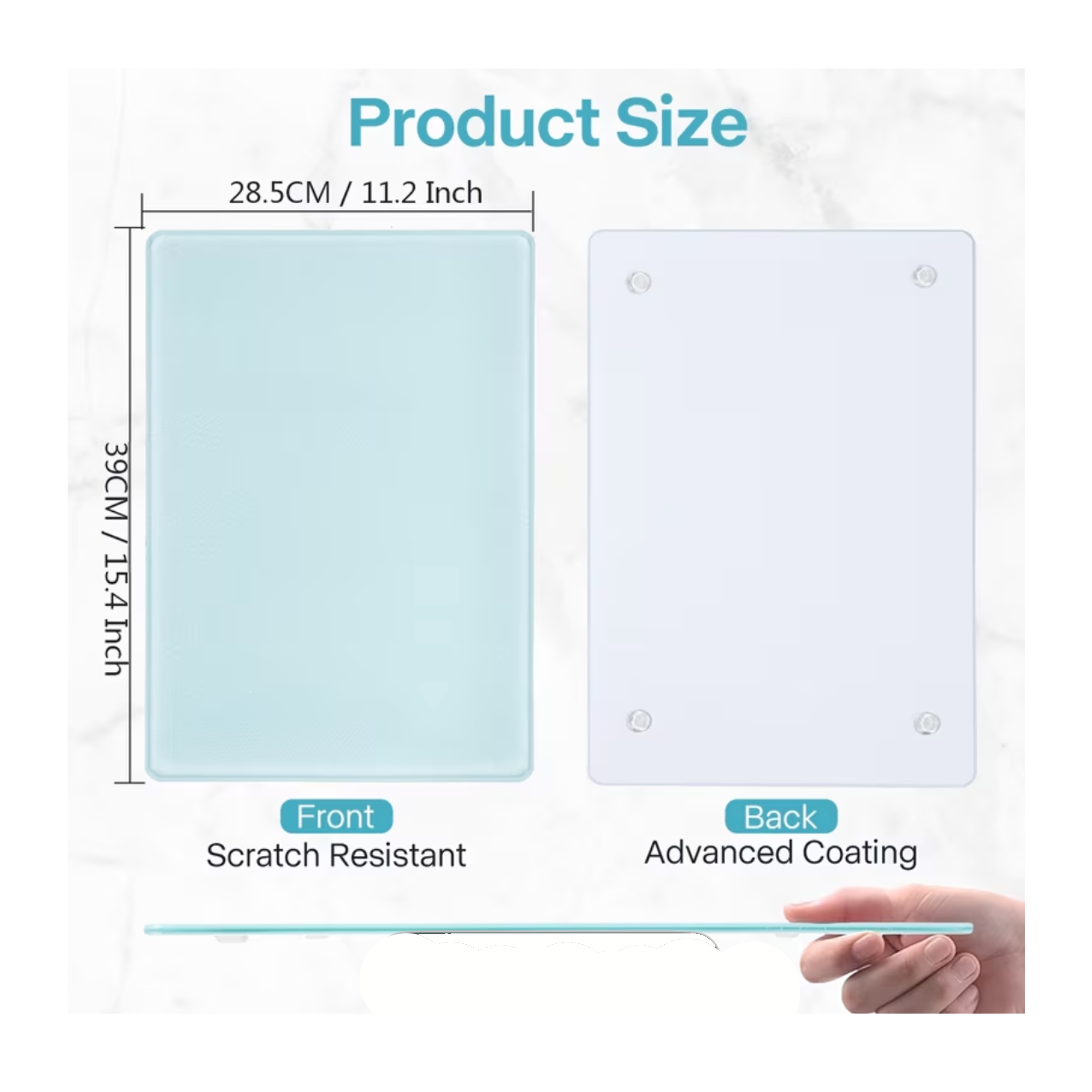 Cutting Board Tempered Glass