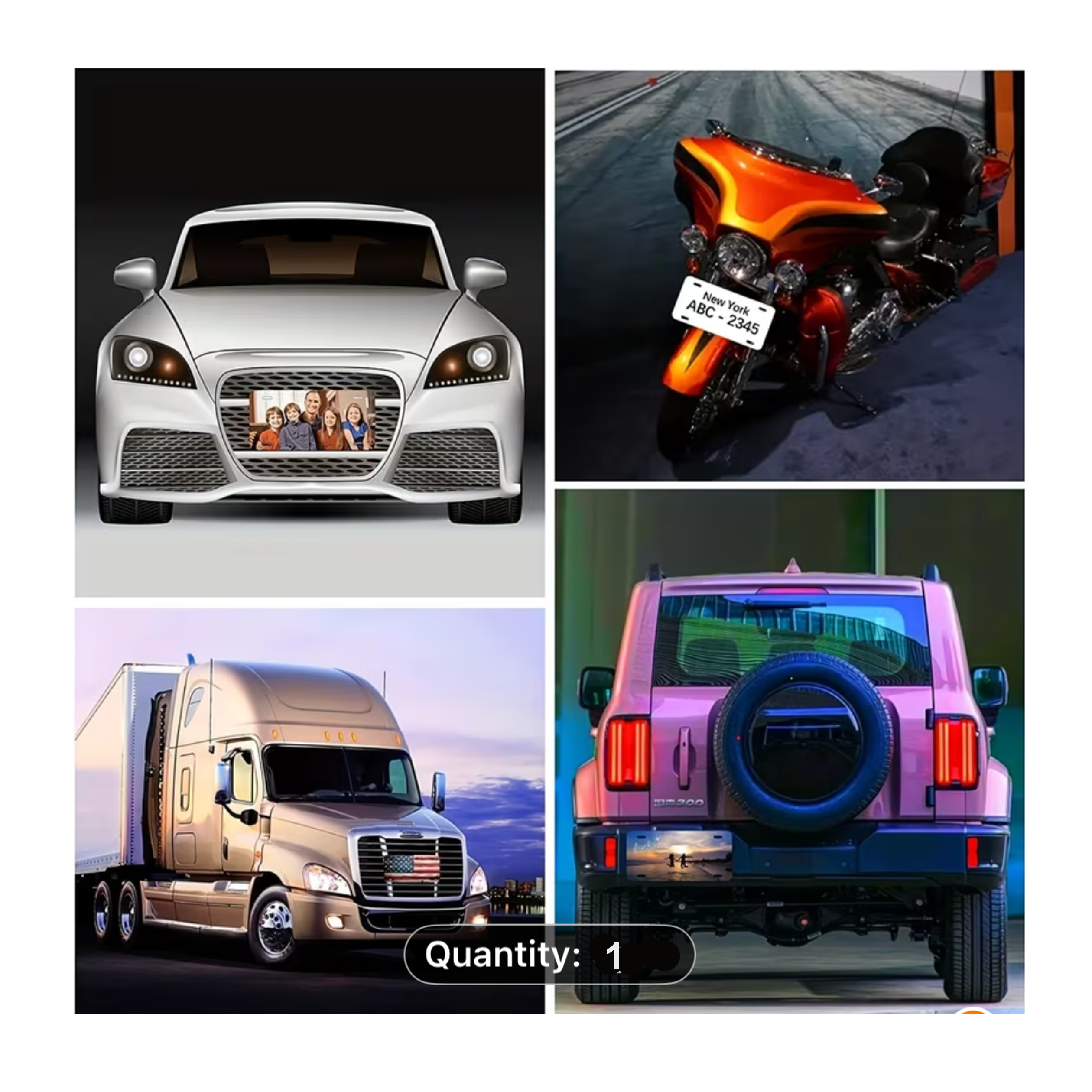 License Plate car front