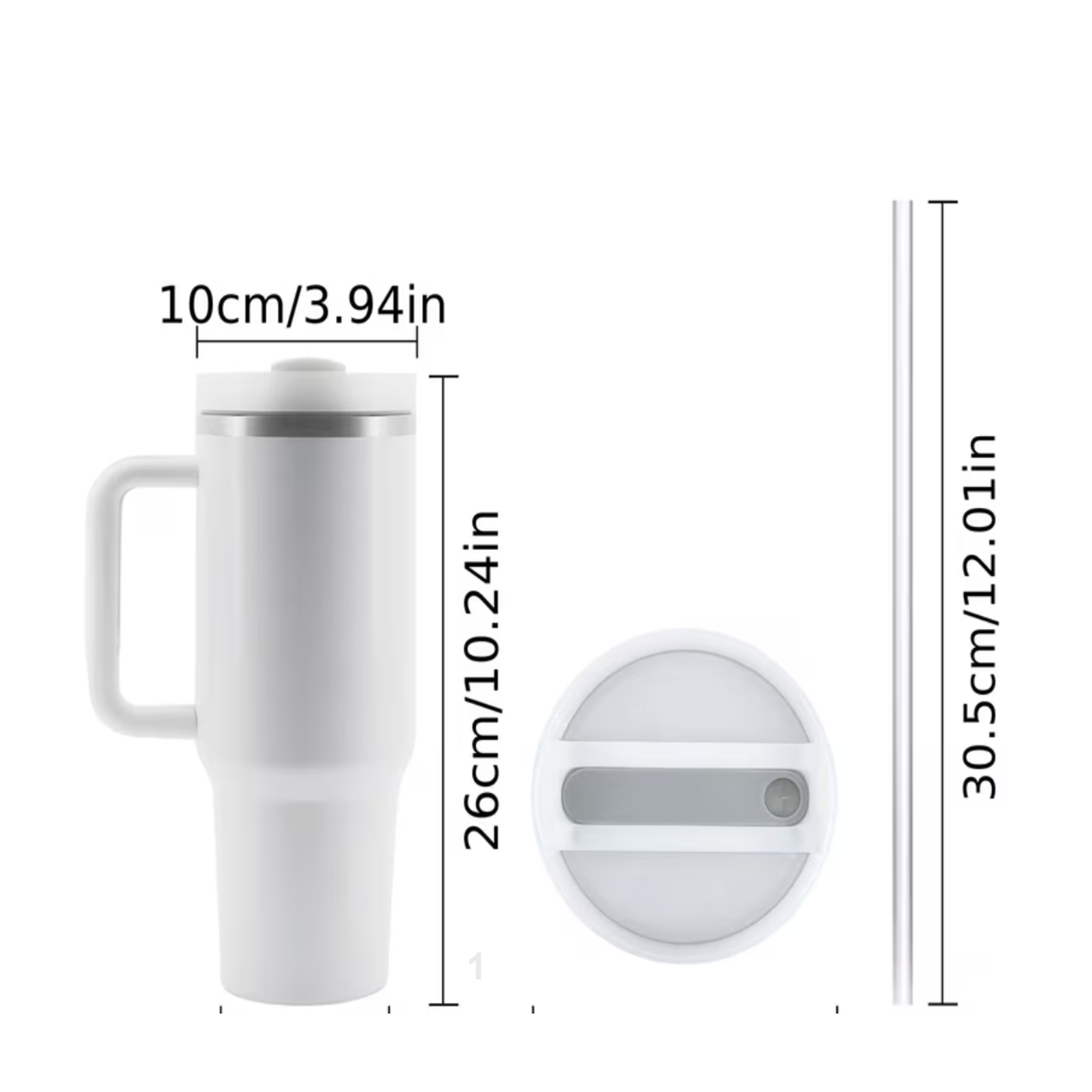 Tumbler 40oz Stainless Steel with handle